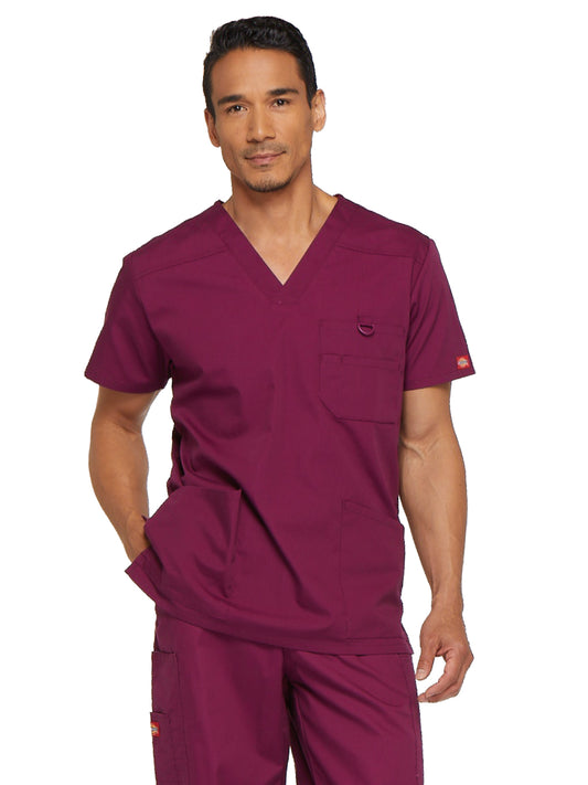 Men's 5-Pocket V-Neck Scrub Top