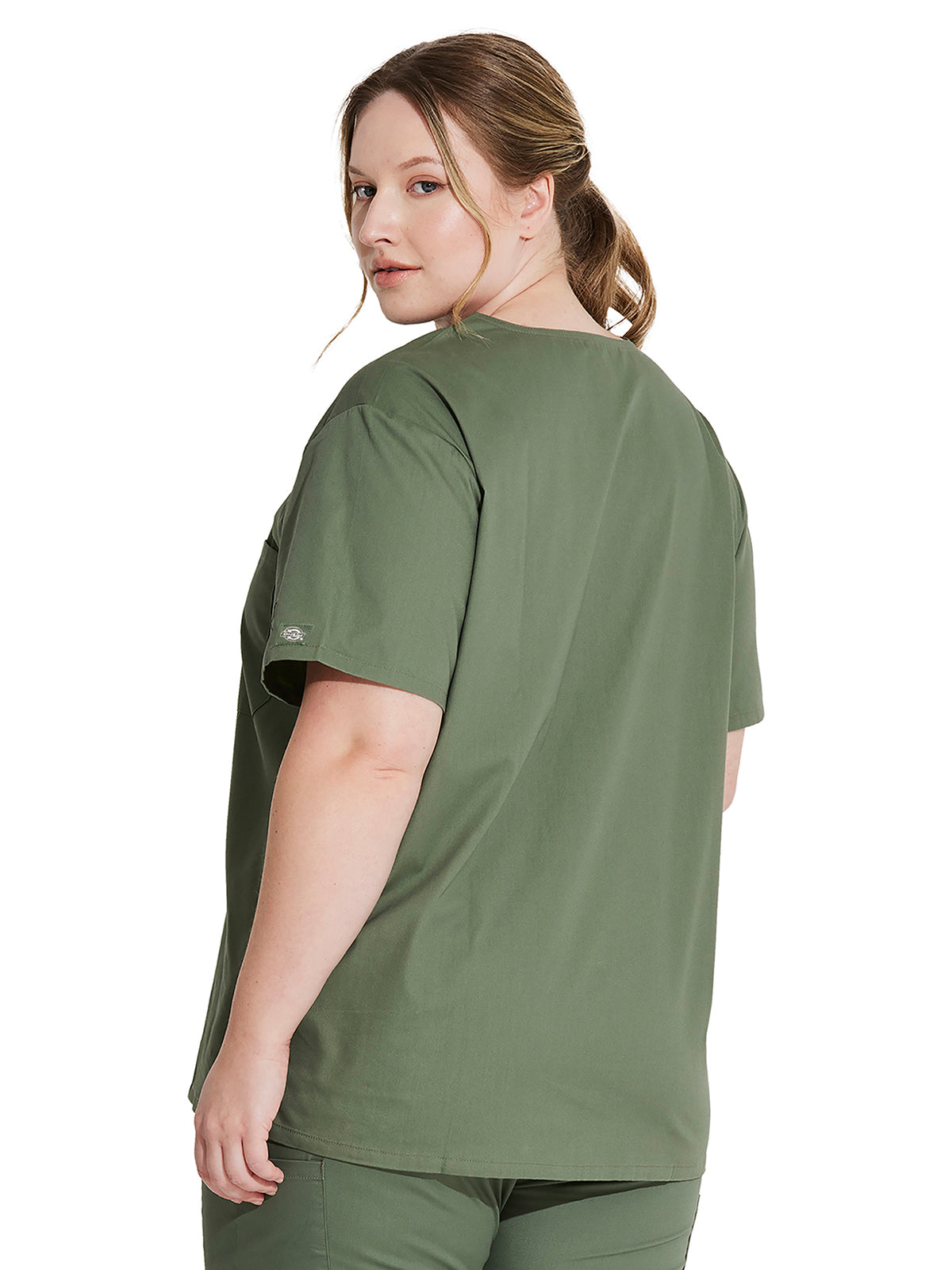 Unisex 1-Pocket Tuckable V-Neck Top