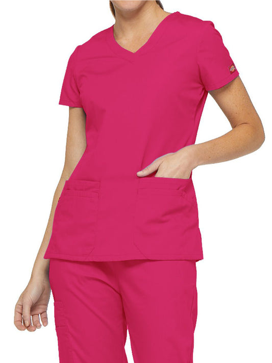 Women's 6-Pocket V-Neck Scrub Top