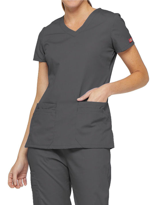 Women's 6-Pocket V-Neck Scrub Top