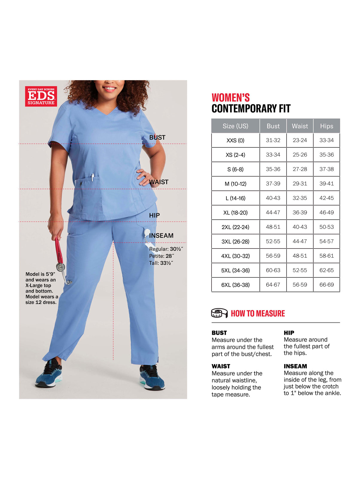 Women's 6-Pocket V-Neck Scrub Top