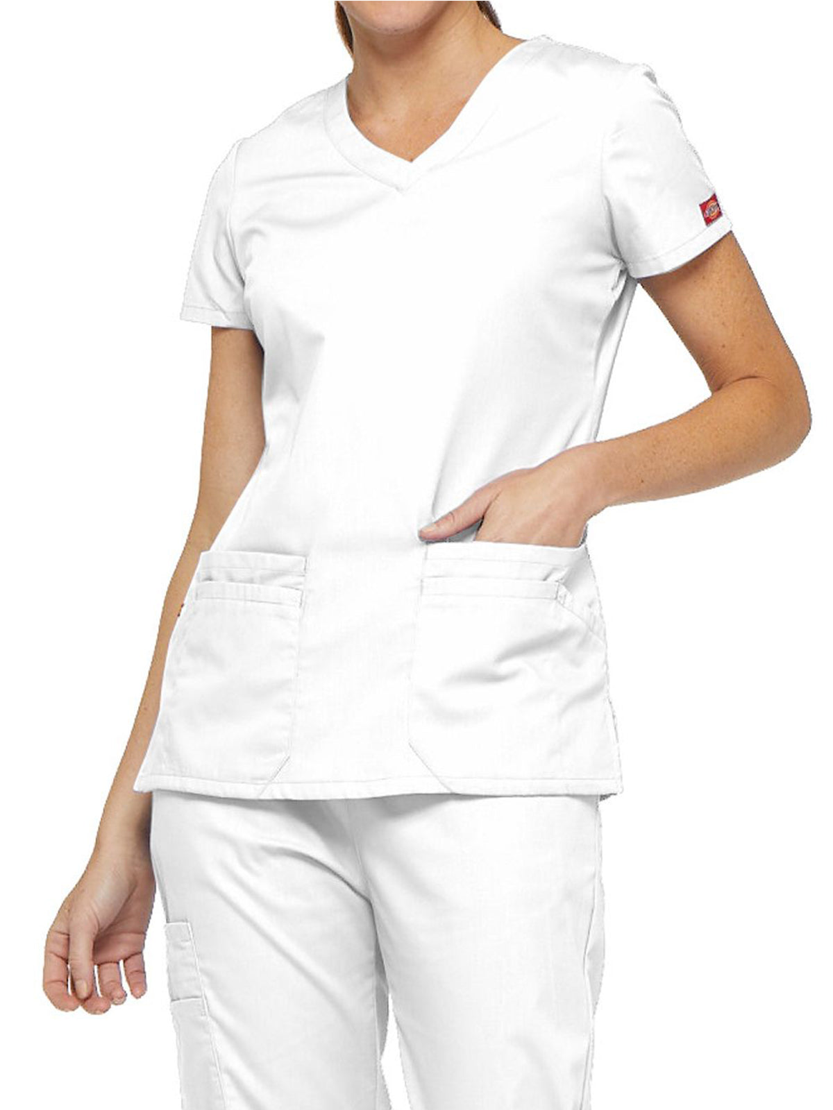 Women's 6-Pocket V-Neck Scrub Top