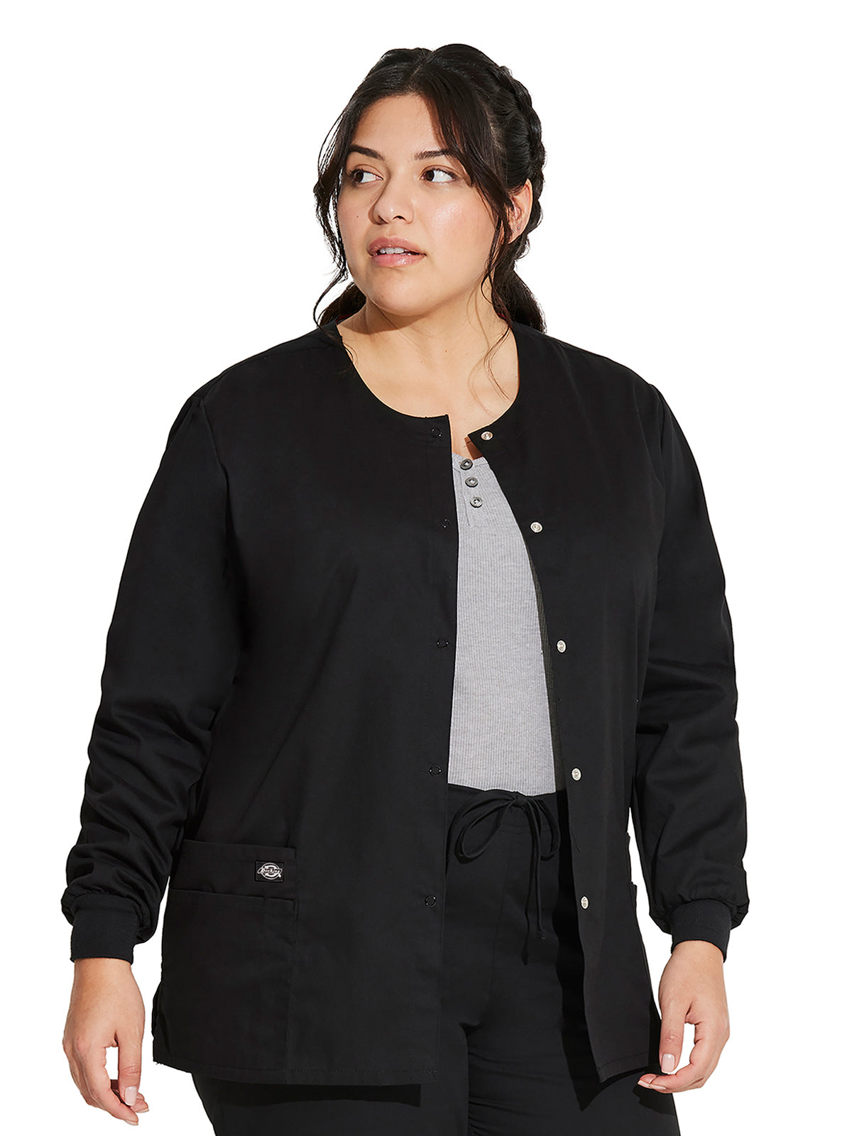 Women's 6-Pocket Snap Front Warm-Up Jacket