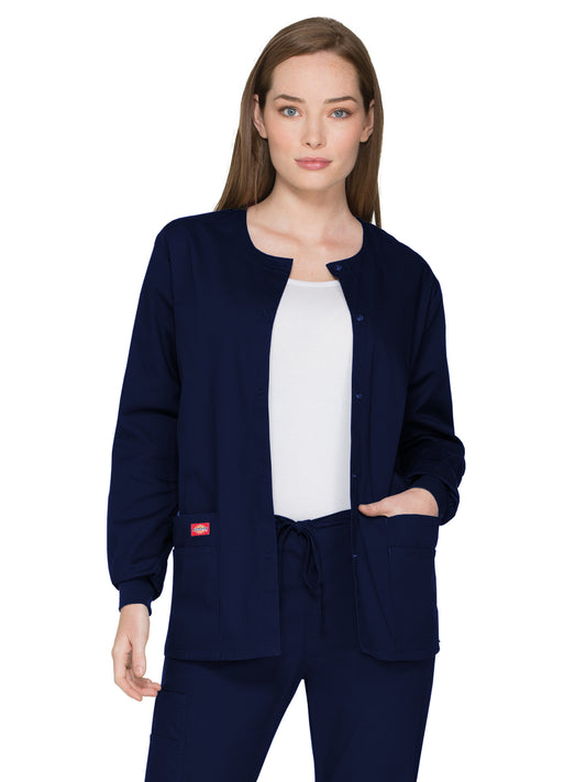 Women's 6-Pocket Snap Front Warm-Up Jacket