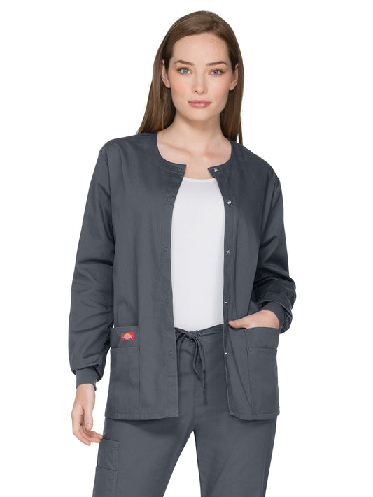 Women's 6-Pocket Snap Front Warm-Up Jacket