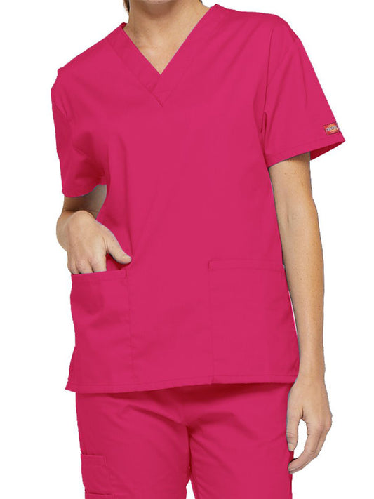 Women's 2-Pocket V-Neck Scrub Top