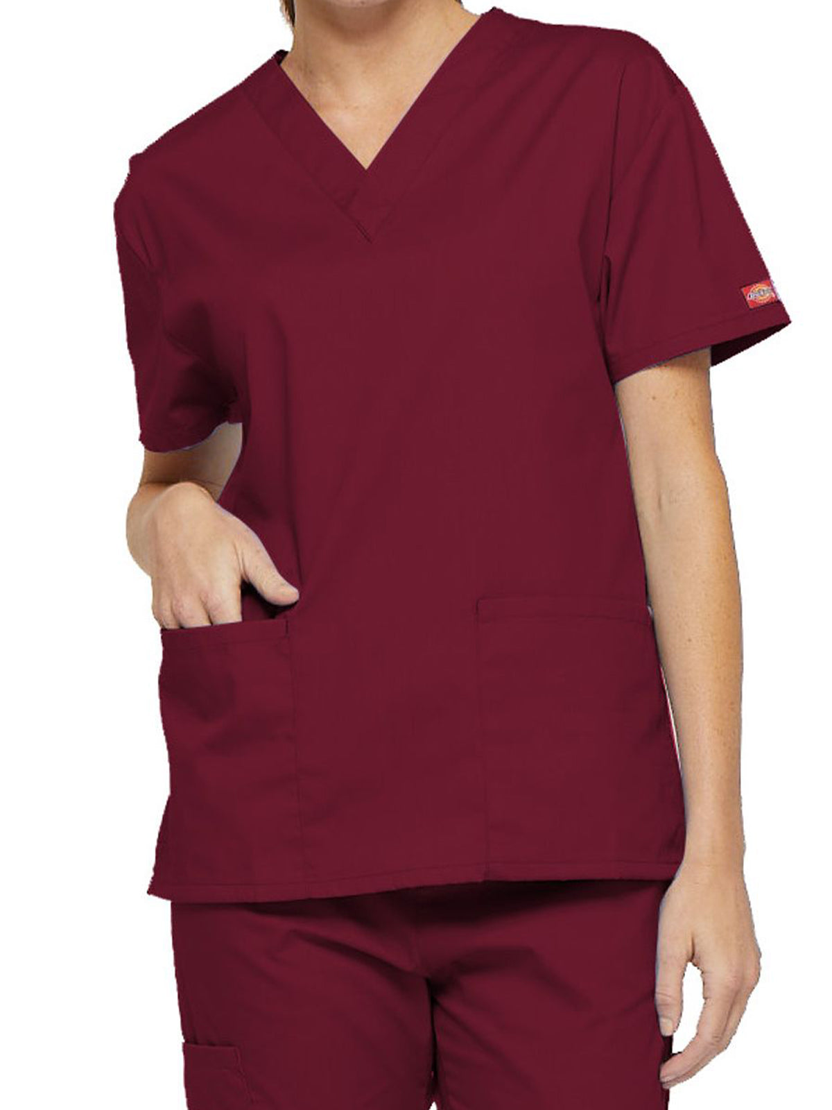 Women's 2-Pocket V-Neck Scrub Top