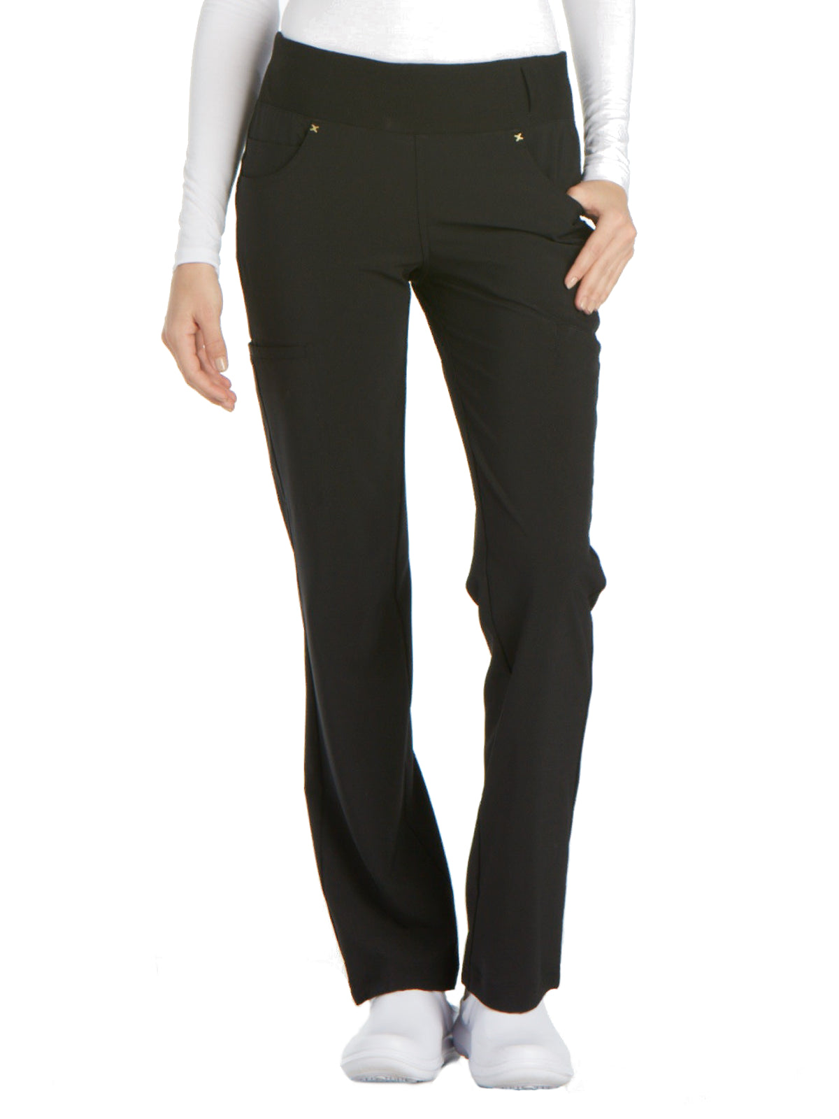 Women's 4-Pocket Mid Rise Scrub Pant