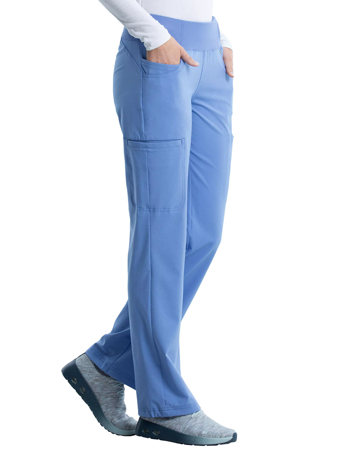 Women's 4-Pocket Mid Rise Scrub Pant