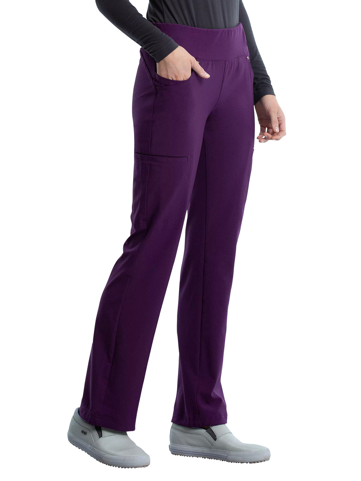 Women's 4-Pocket Mid Rise Scrub Pant