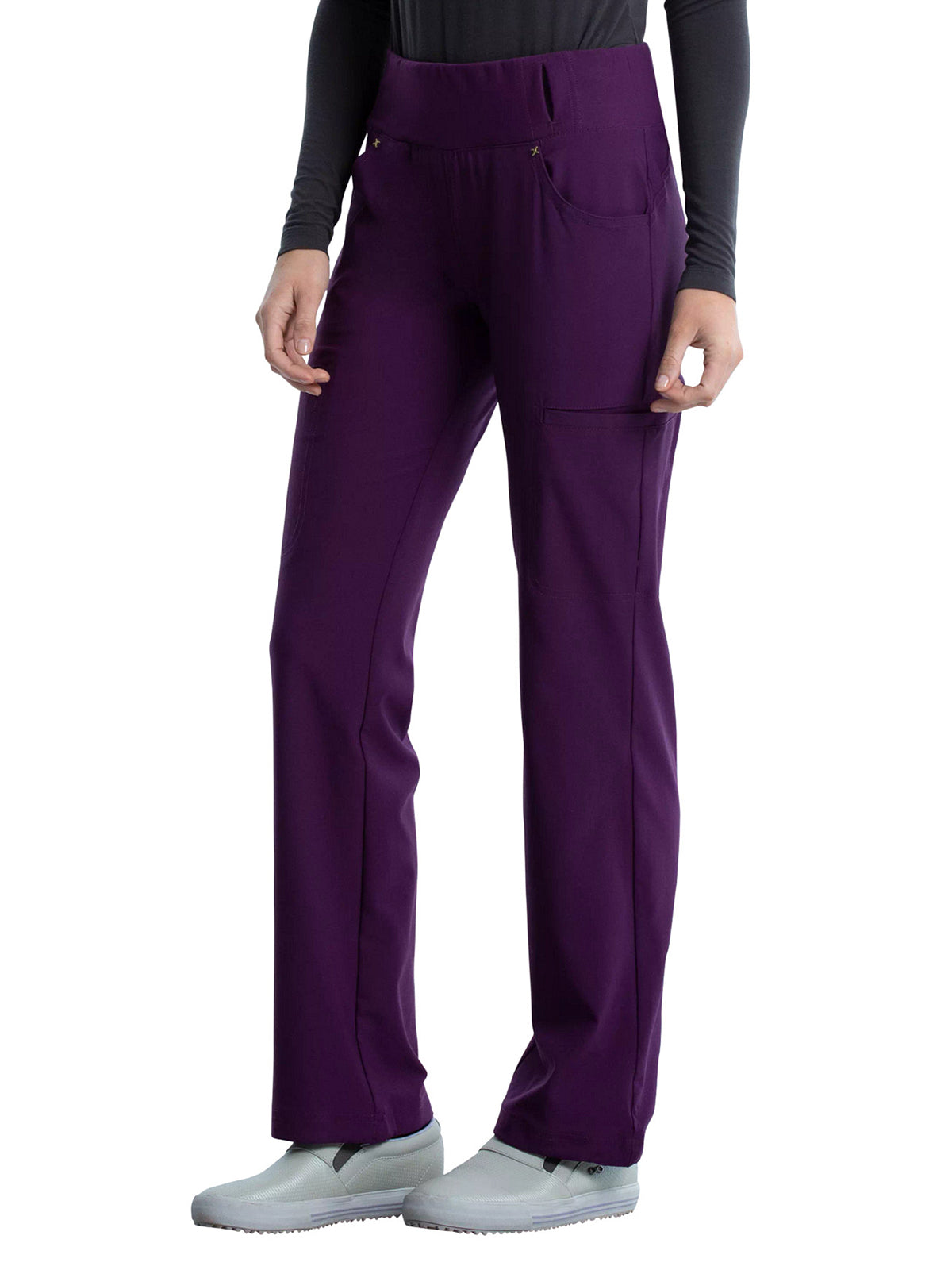 Women's 4-Pocket Mid Rise Scrub Pant