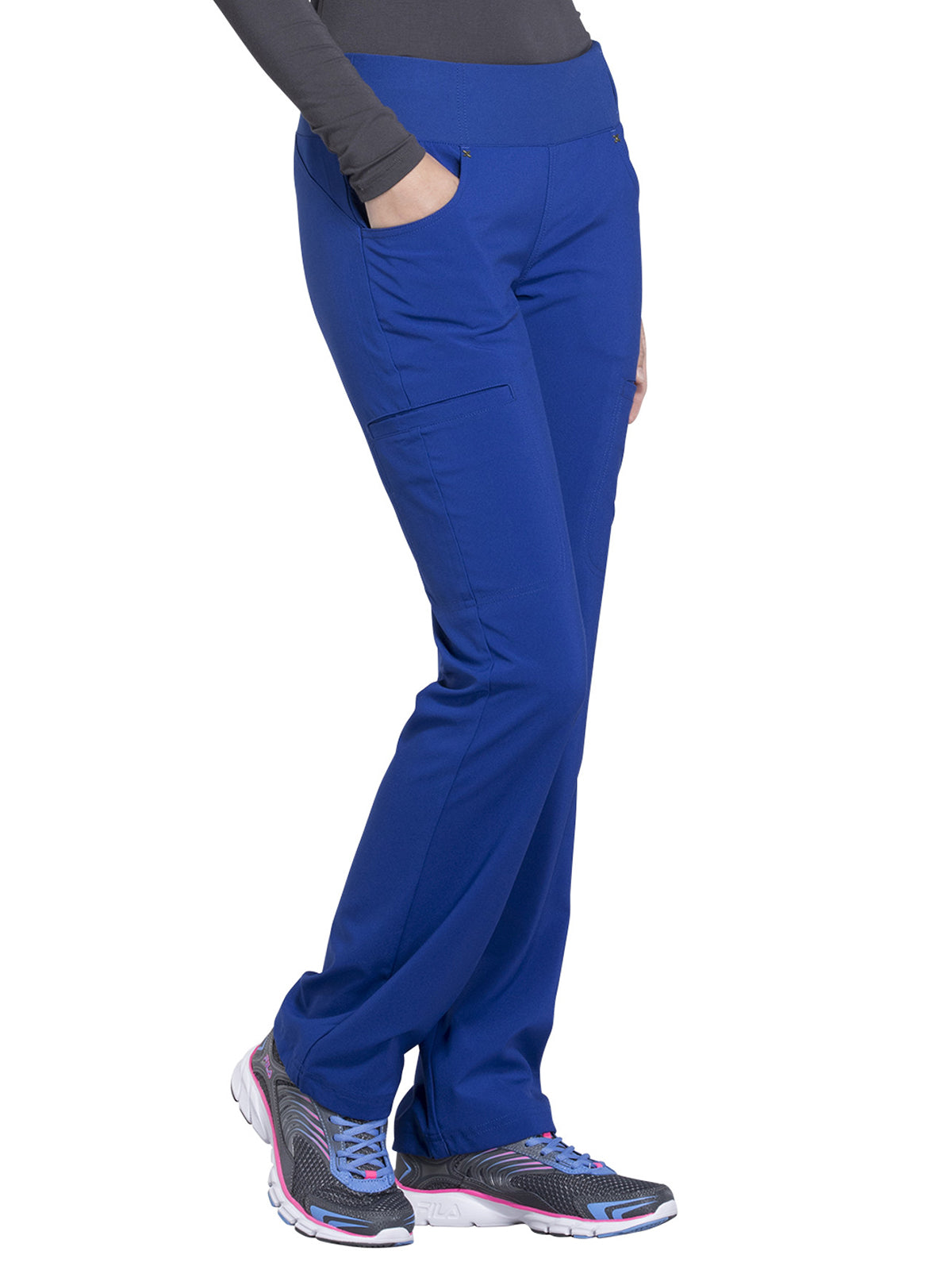 Women's 4-Pocket Mid Rise Scrub Pant