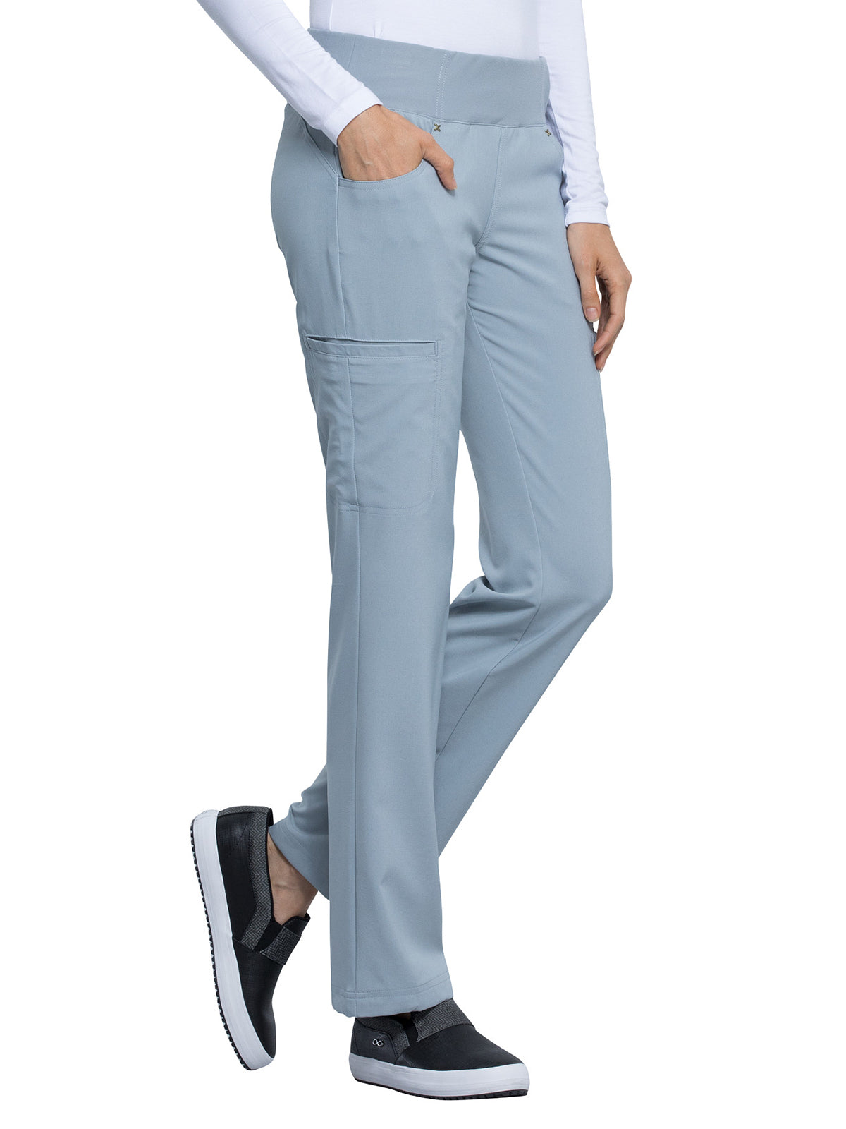 Women's 4-Pocket Mid Rise Scrub Pant