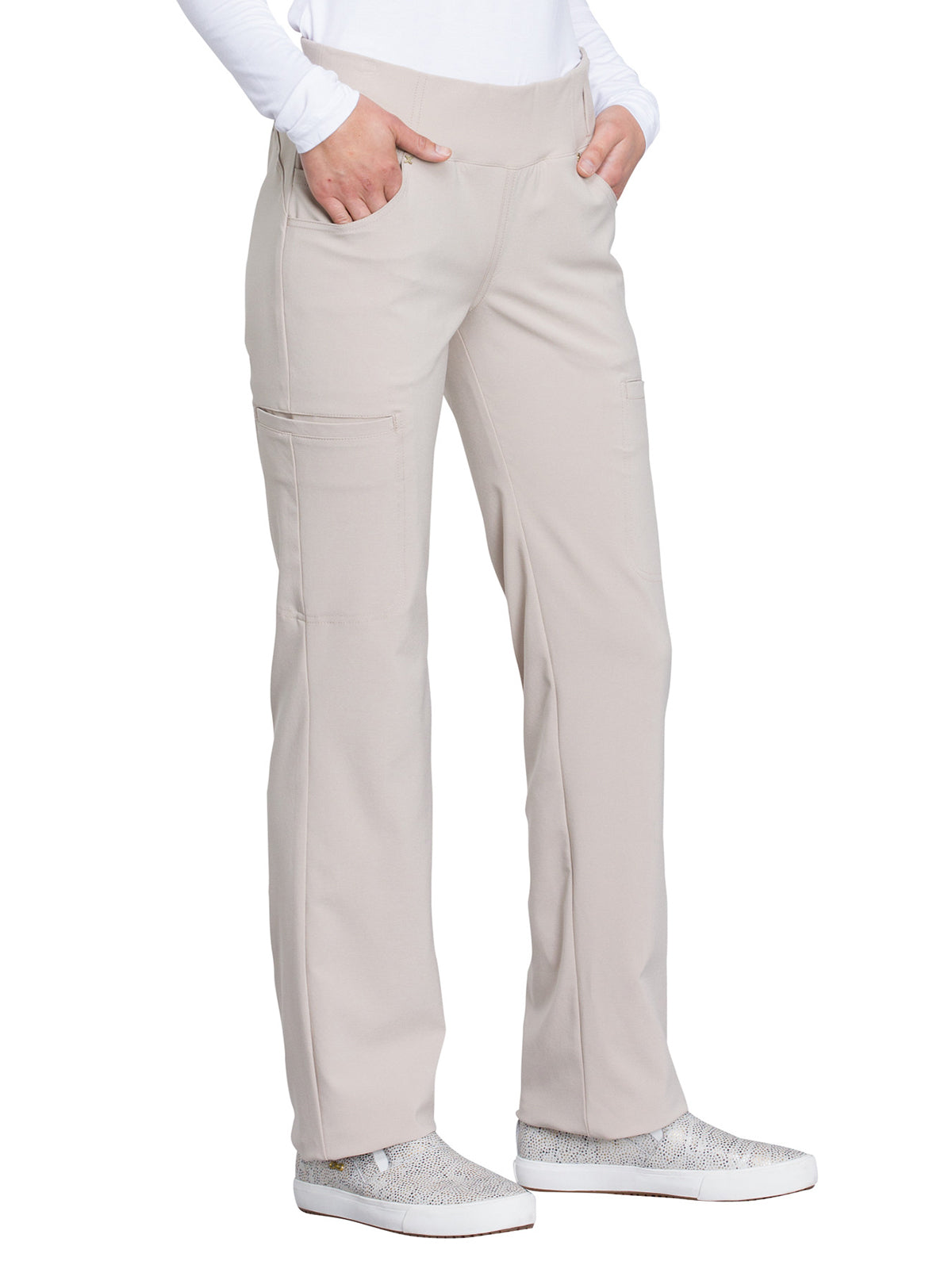 Women's 4-Pocket Mid Rise Scrub Pant