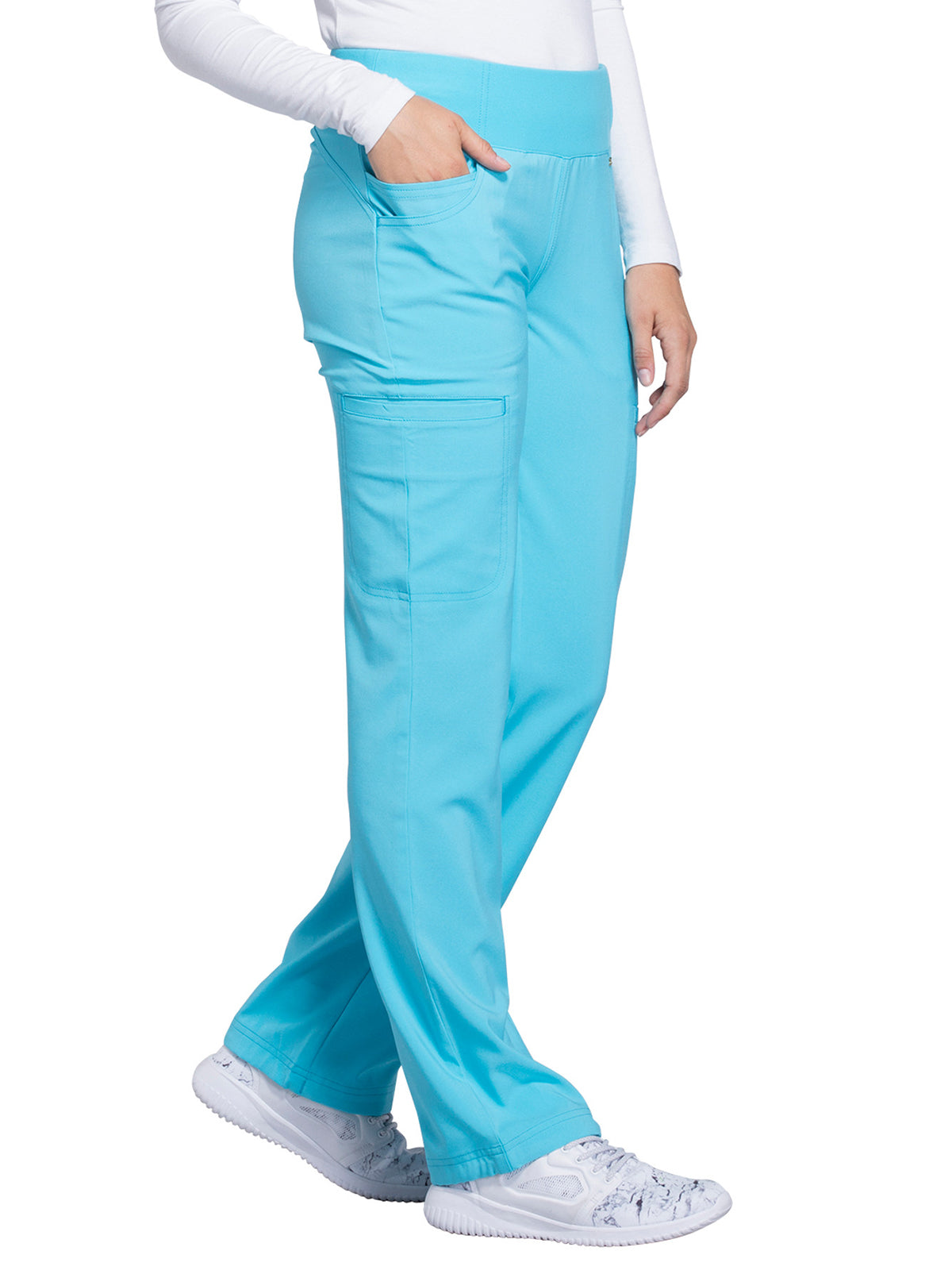 Women's 4-Pocket Mid Rise Scrub Pant