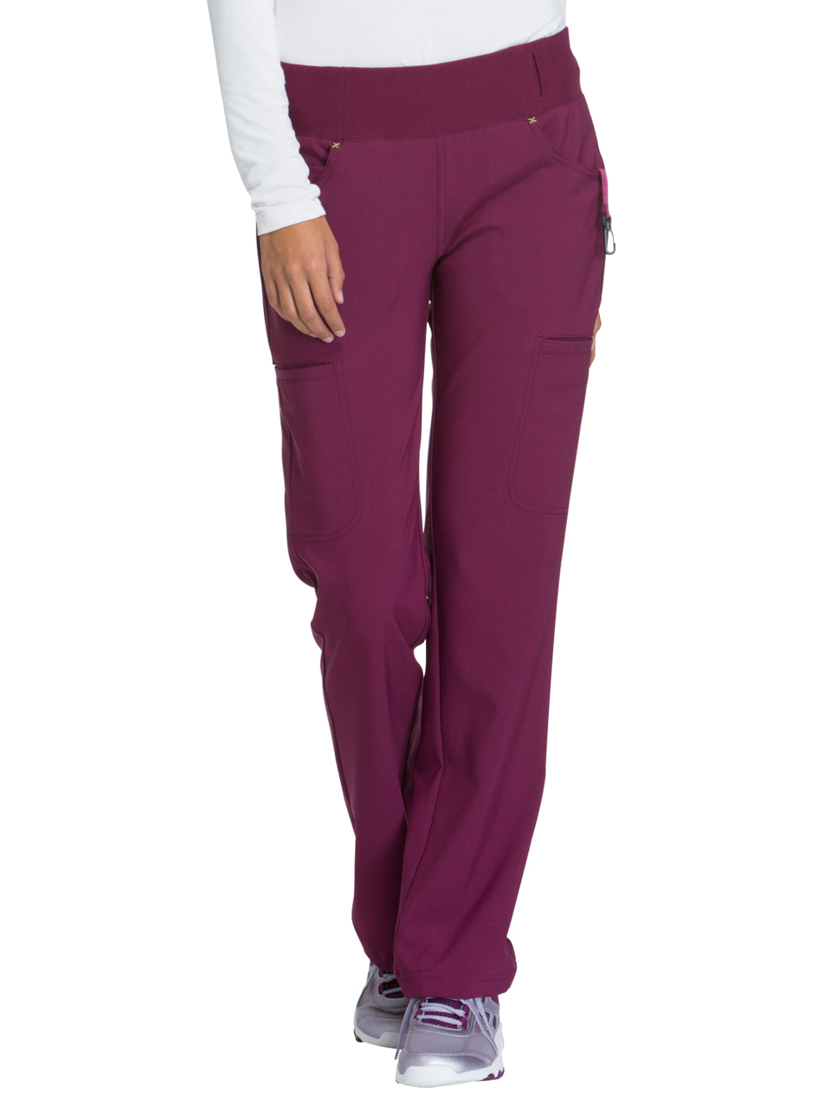 Women's 4-Pocket Mid Rise Scrub Pant