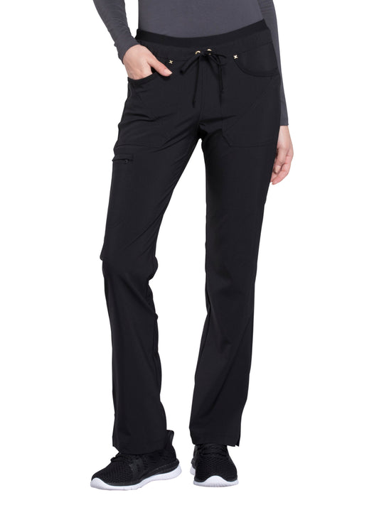 Women's Mid Rise Tapered Leg Drawstring Pant