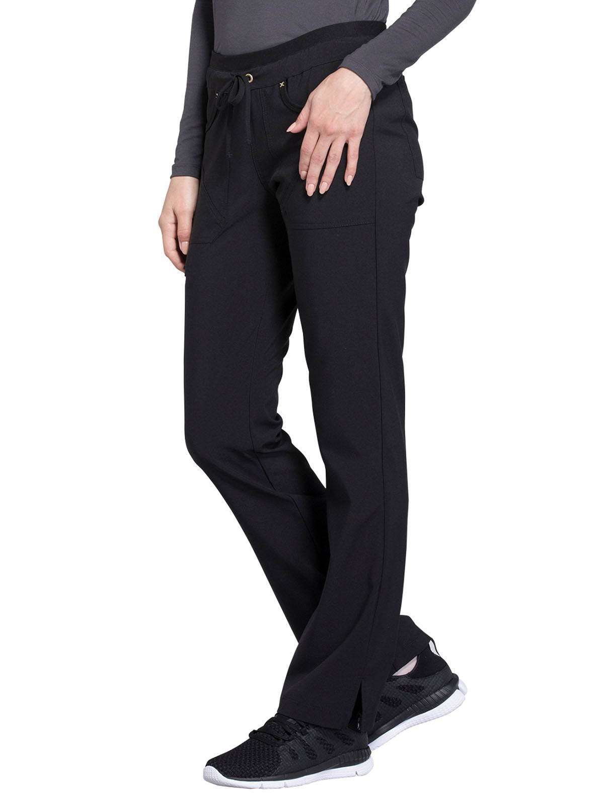 Women's Mid Rise Tapered Leg Drawstring Pant