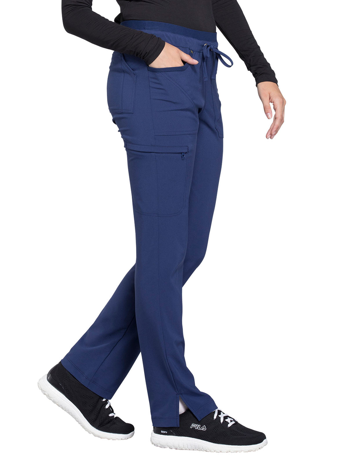 Women's Mid Rise Tapered Leg Drawstring Pant