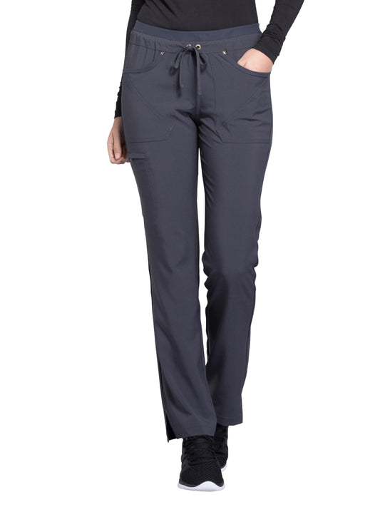 Women's Mid Rise Tapered Leg Drawstring Pant