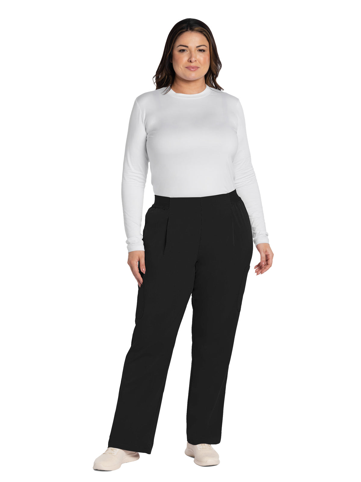 Women's 5-Pocket Mid Rise Moderate Flare Leg Pant