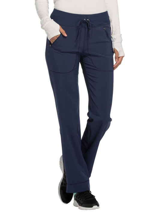 Women's 4-Pocket Mid Rise Tapered Leg Scrub Pant