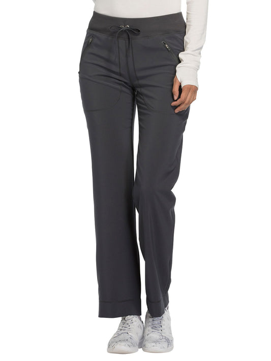 Women's 4-Pocket Mid Rise Tapered Leg Scrub Pant