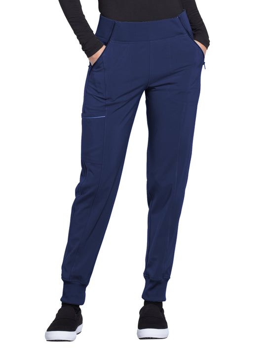 Women's Elastic Waistband Mid Rise Jogger Pant