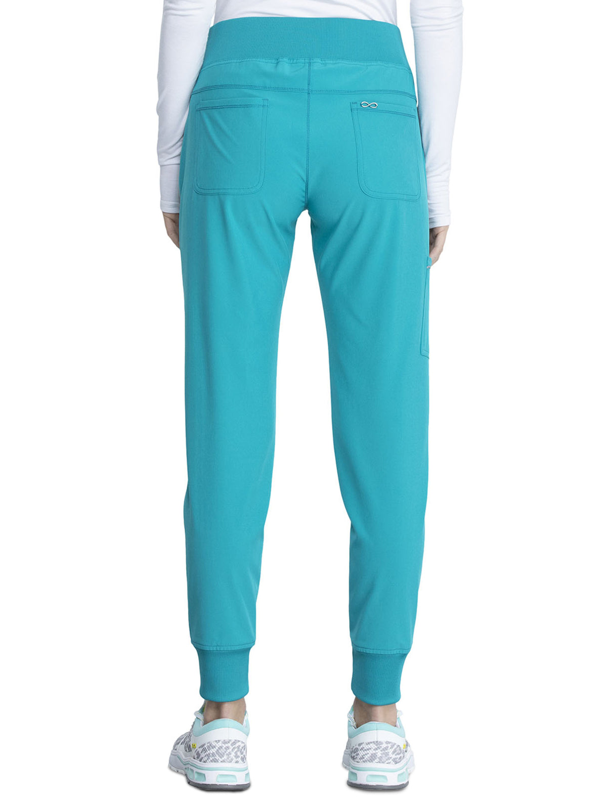 Women's Elastic Waistband Mid Rise Jogger Pant