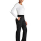 Women's Mid Rise Pull On Straight Leg Scrub Pant