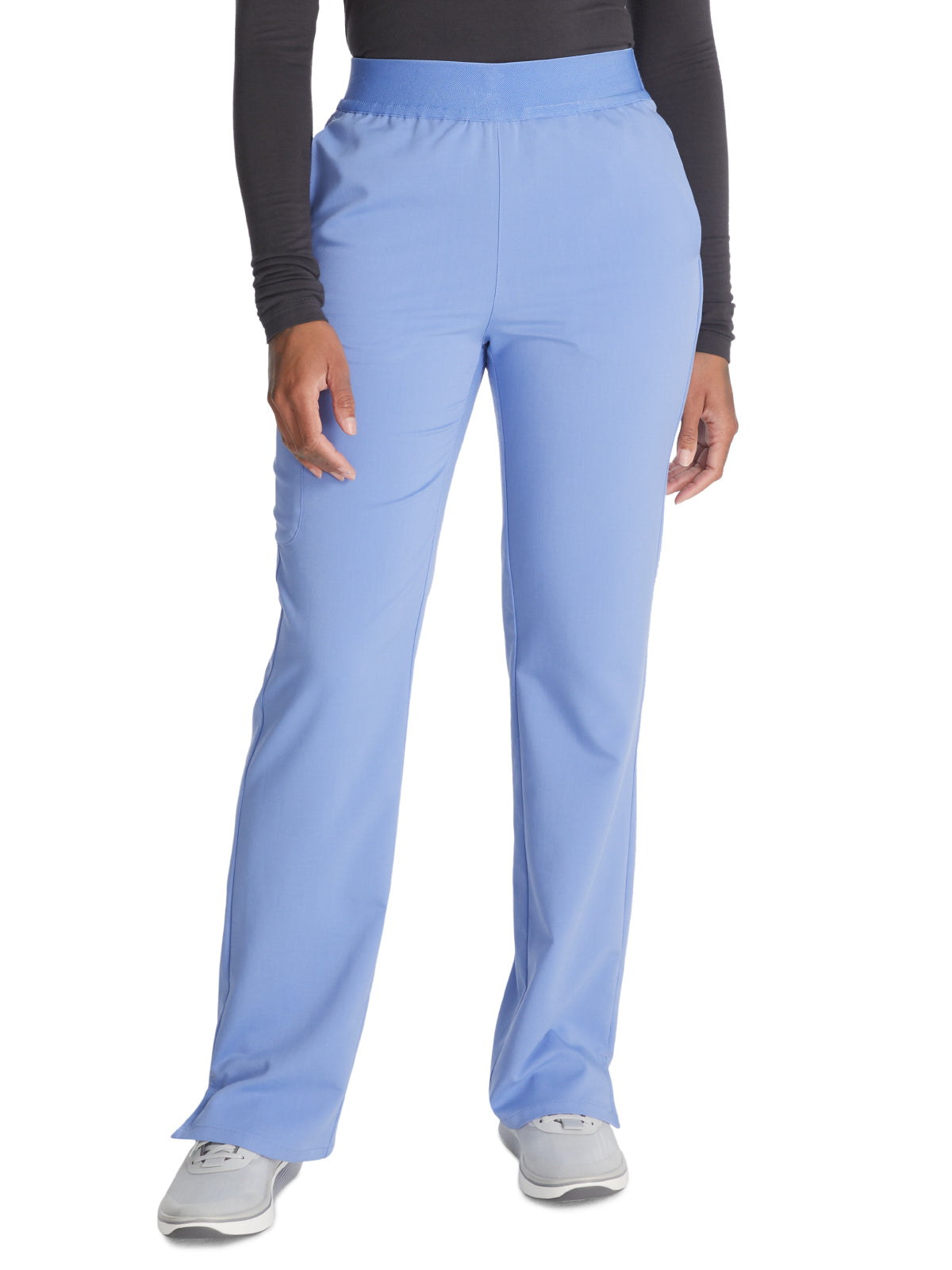 Women's Mid Rise Pull On Straight Leg Scrub Pant