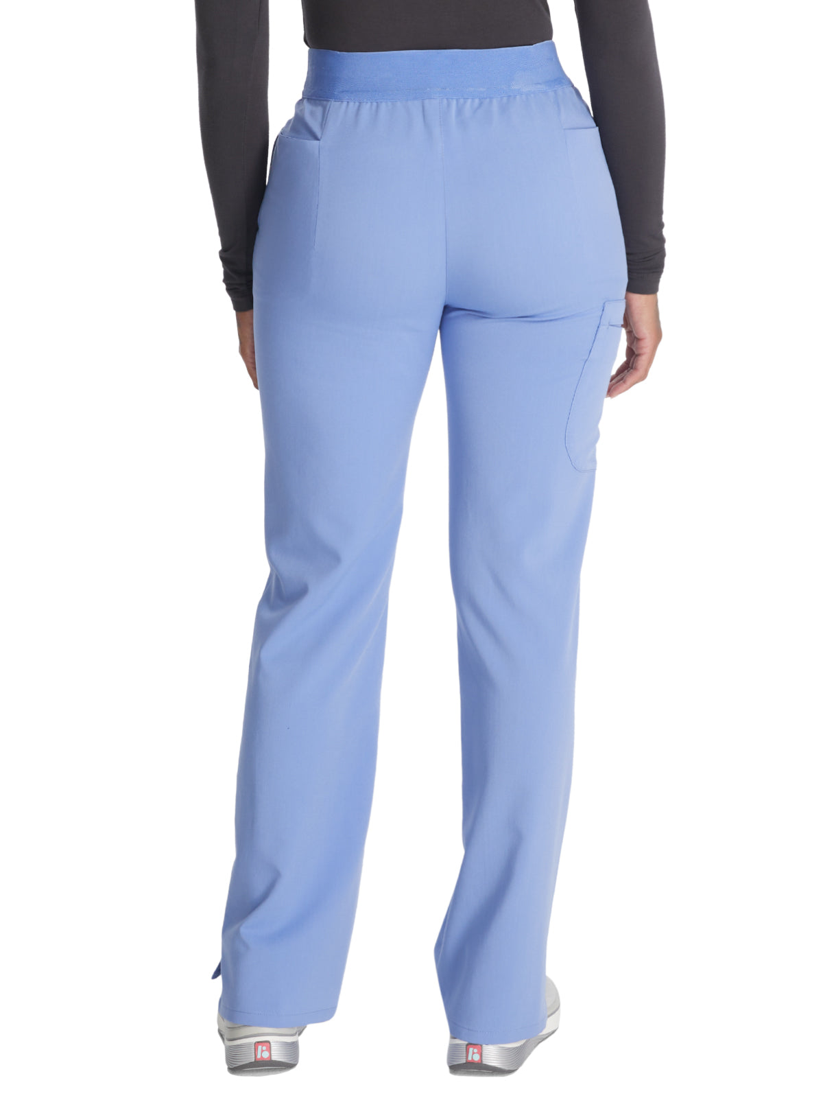 Women's Mid Rise Pull On Straight Leg Scrub Pant