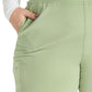 Women's Mid Rise Pull On Straight Leg Scrub Pant