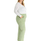 Women's Mid Rise Pull On Straight Leg Scrub Pant