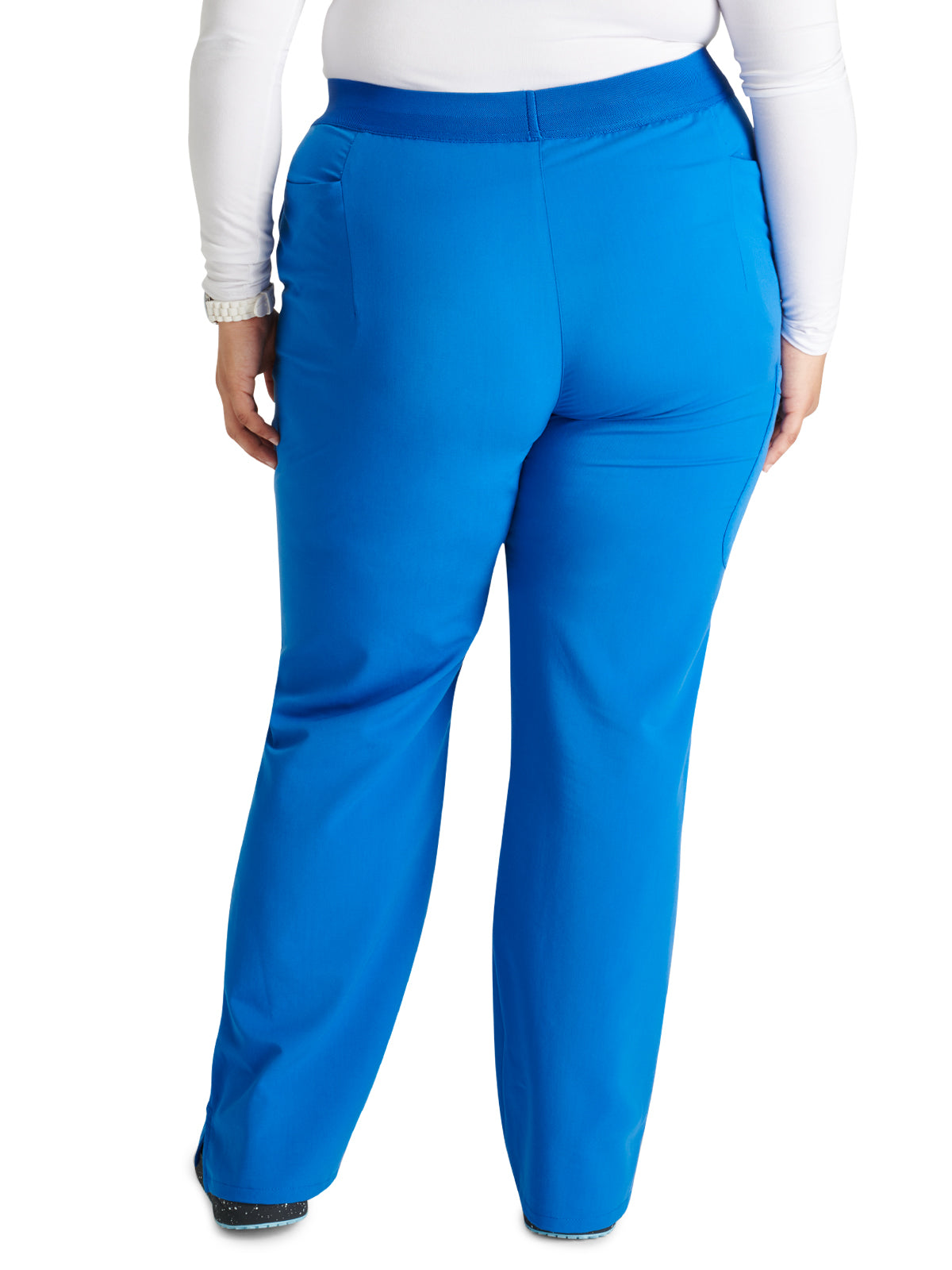 Women's Mid Rise Pull On Straight Leg Scrub Pant