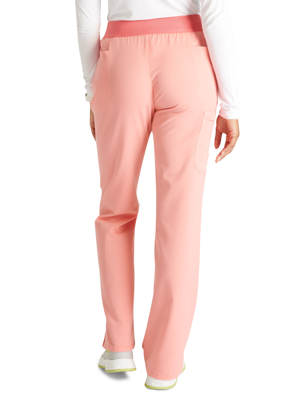 Women's Mid Rise Pull On Straight Leg Scrub Pant