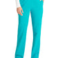 Women's Mid Rise Pull On Straight Leg Scrub Pant