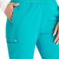 Women's Mid Rise Pull On Straight Leg Scrub Pant