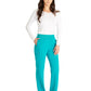 Women's Mid Rise Pull On Straight Leg Scrub Pant