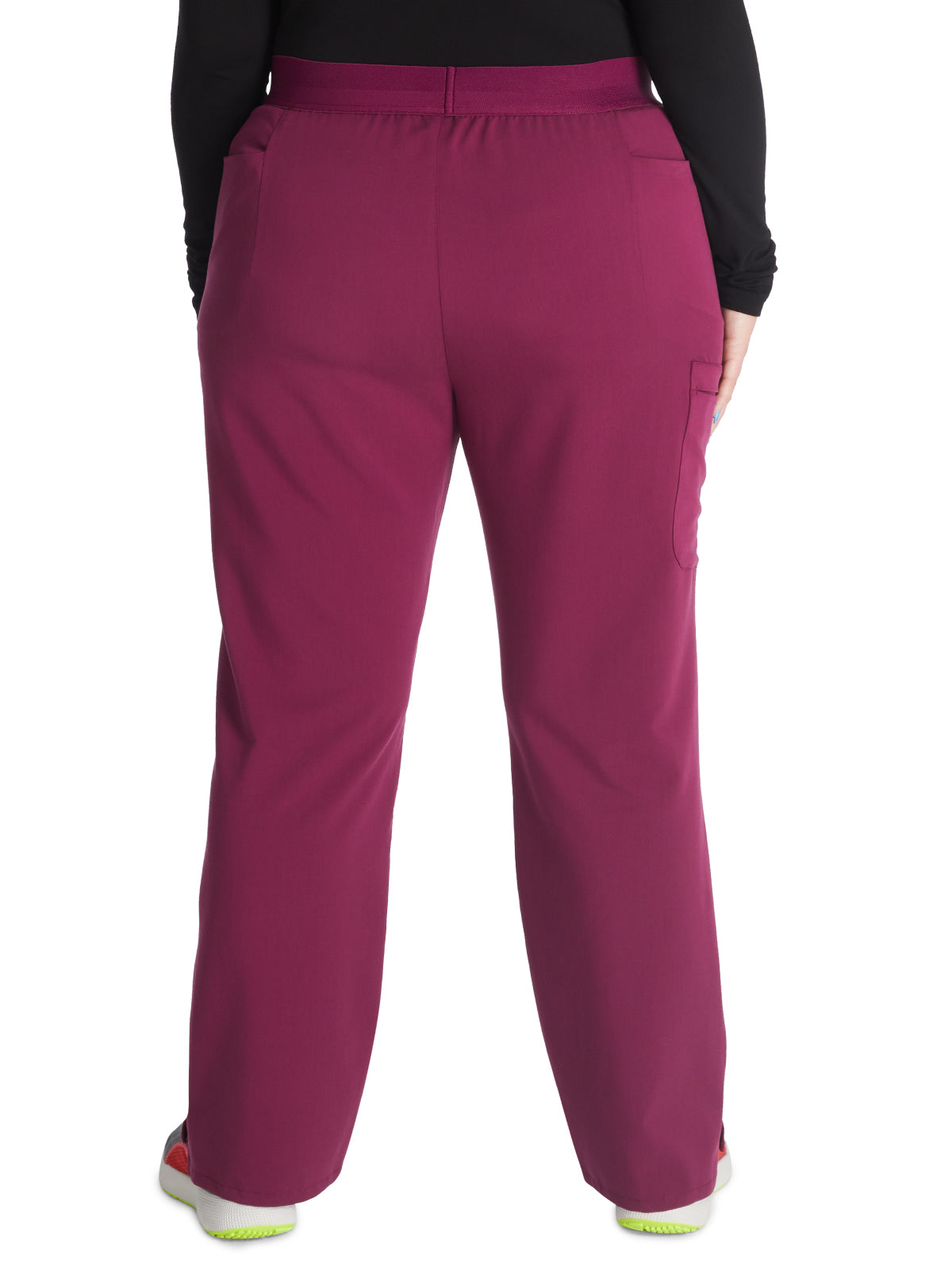 Women's Mid Rise Pull On Straight Leg Scrub Pant