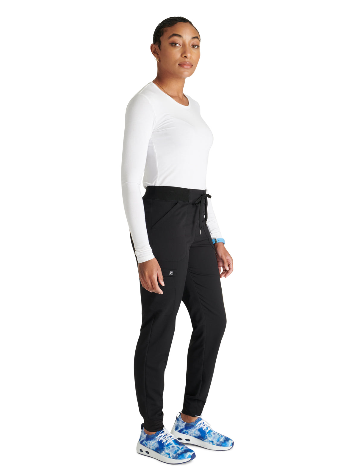 Women's Mid Rise Pull On Jogger Scrub Pant