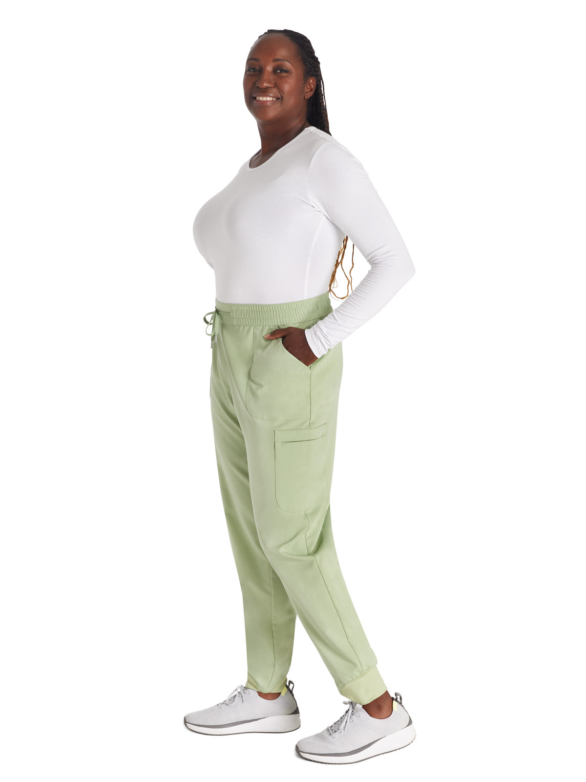 Women's Mid Rise Pull On Jogger Scrub Pant