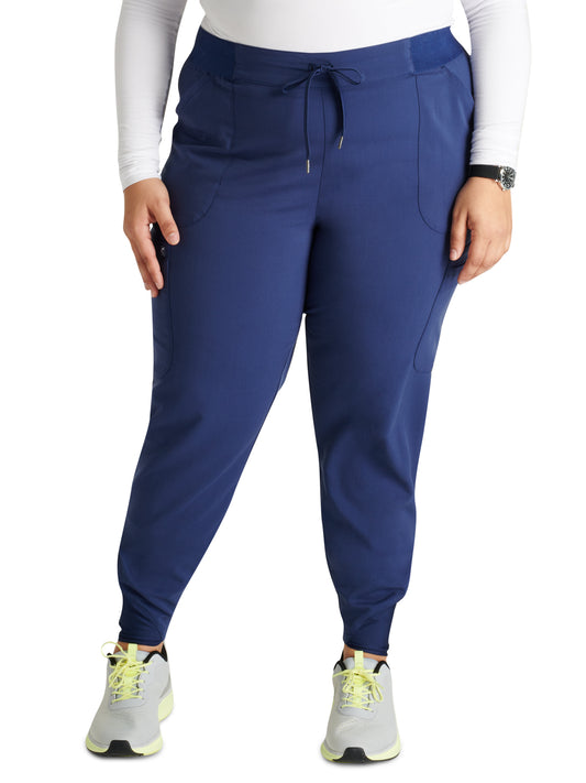 Women's Mid Rise Pull On Jogger Scrub Pant