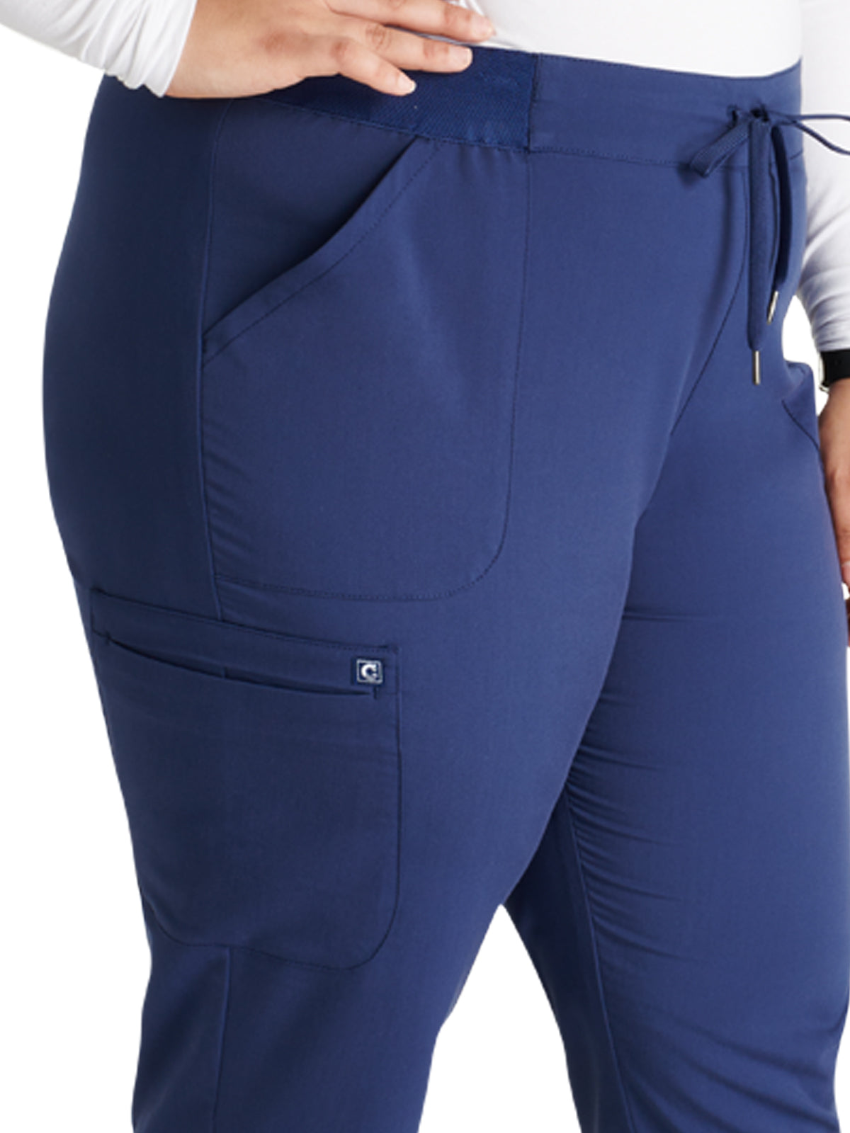 Women's Mid Rise Pull On Jogger Scrub Pant