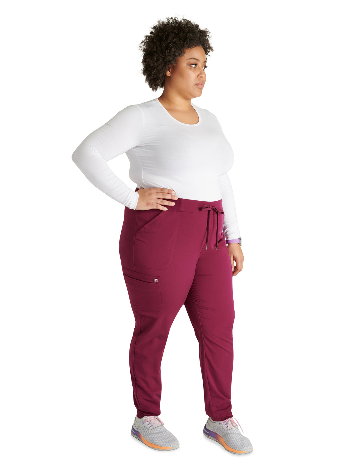 Women's Mid Rise Pull On Jogger Scrub Pant