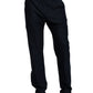 Men's Faux Front Fly Tapered Leg Pull-on Pant - CK185 - Black