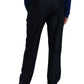 Men's Faux Front Fly Tapered Leg Pull-on Pant - CK185 - Black