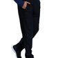 Men's Faux Front Fly Tapered Leg Pull-on Pant - CK185 - Black