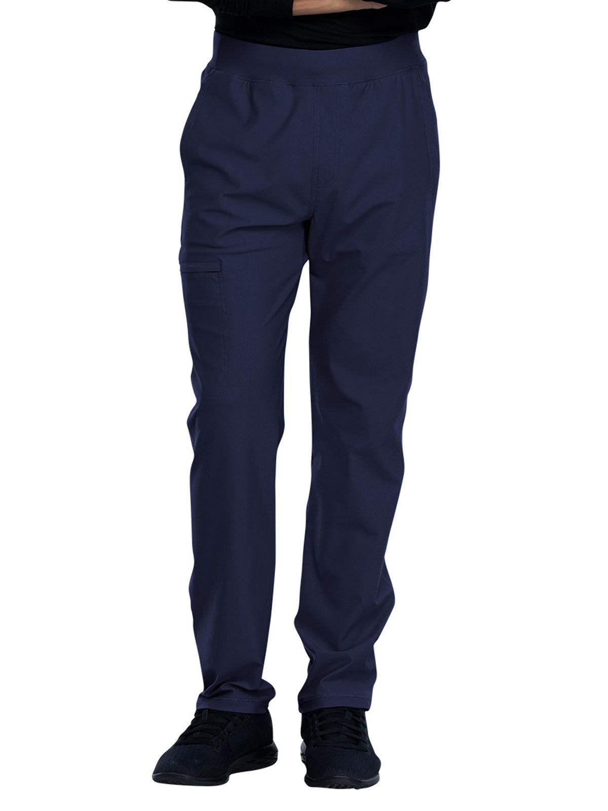 Men's Faux Front Fly Tapered Leg Pull-on Pant - CK185 - Navy