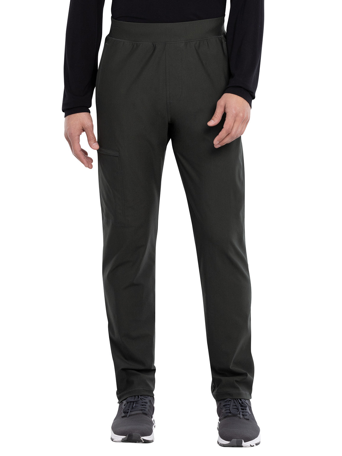 Men's Faux Front Fly Tapered Leg Pull-on Pant - CK185 - Olive Branch